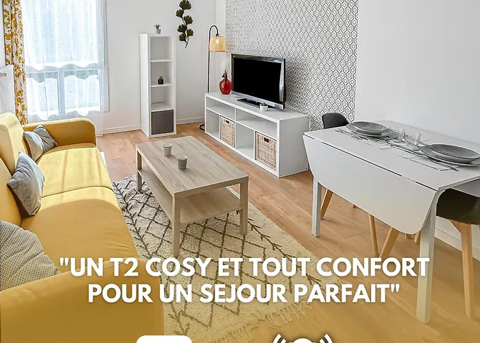 Appartement Lumineux, Wi-Fi Et Parking Prive